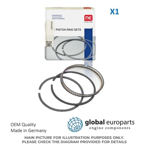 Piston rings for - for, mercedes