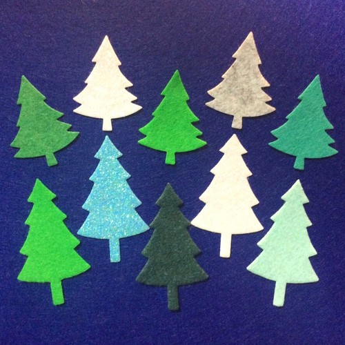 Felt christmas tree - x,