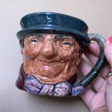 Vintage Royal Doulton Toby Character Jug - Tony Weller - 8cm tall