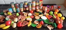 Kids Food Cooking Play Set toys Pretend Kitchen Fruit Vegetable food cans bottle