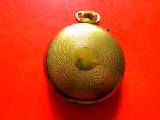 Smiths Brass 55mm Hunter Pocket Watch  .Fully Working. .  VGC