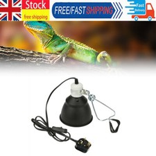 Reptile Vivarium Ceramic Heat Lamp Light Dome Holder Brooder Basking UVA/UVB