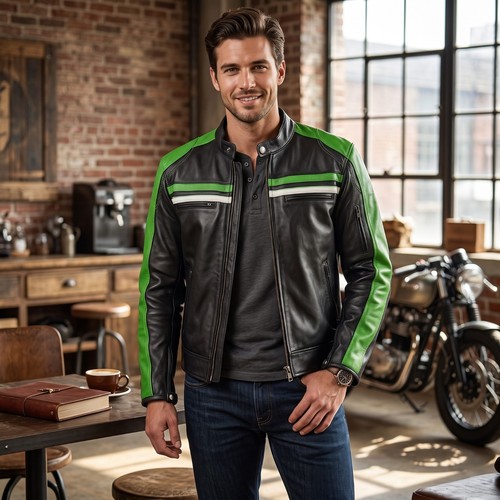Mens black racing biker sport - racing,
