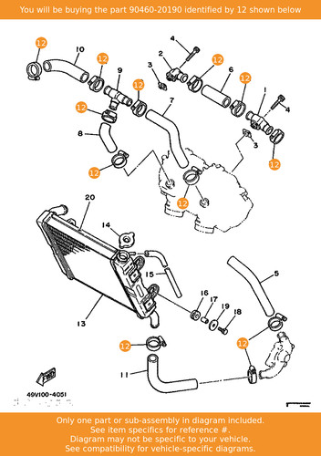 Yamaha clamp hose - clamp,,