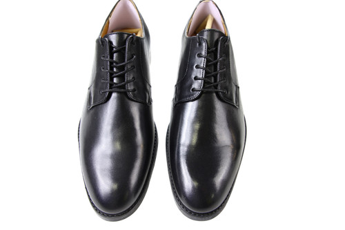 Moss men black leather - men's, derby