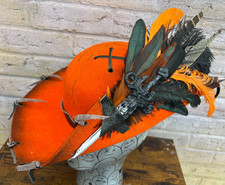ORANGE Distressed Pirate Hat
