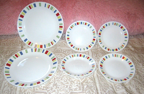 Vintage corelle memphis dinner - corelle,