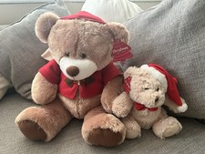 X2 Christmas Soft Toy Teddy