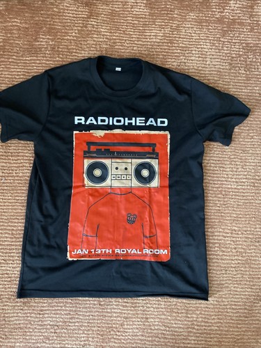 Radiohead large black shirt - radiohead, shirt-