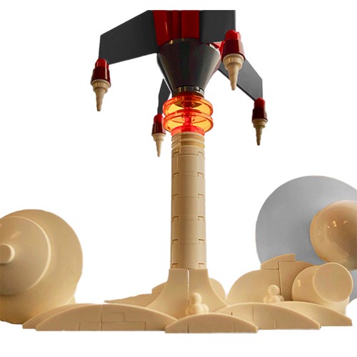 Retro futuristic rocket ship - retro,