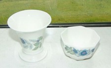 Wedgwood Clementine Two Pieces Vase and Sugar Bowl 