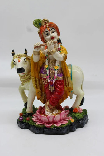 Resin krishna statue 25cm - krishna, –