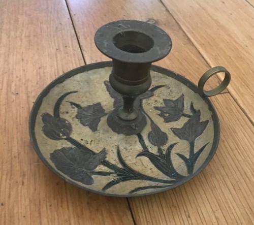 Vintage brass candle holder - vintage,