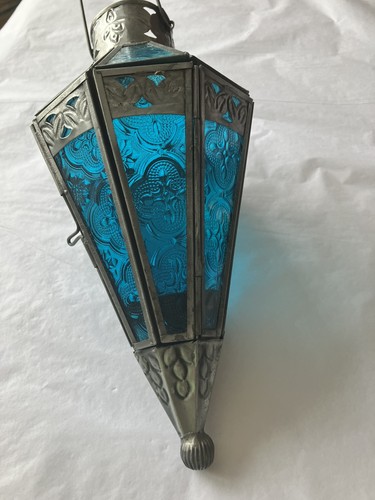 Moroccan style blue glass - moroccan,
