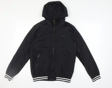 Airwalk Unisex Black XS Hooded Basic Jacket