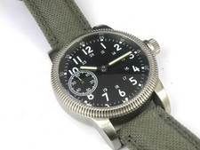 Gent's Vintage Style Oversize Manual Winding Field Watch - 50m