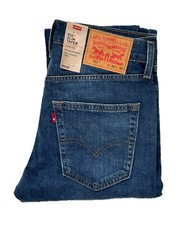 Genuine Levis 512 Slim Taper Fit Stretch Mens Dark Worn Blue Jeans