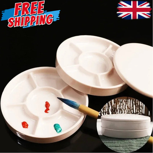 Porcelain round palette - porcelain, with