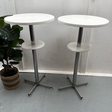 Pair Of French “Rochefort” High Level Bar Cocktail Drinks Tables