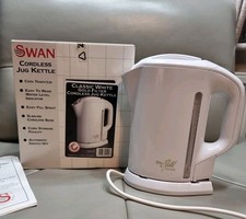 Vintage SWAN Cordless 1.5l Jug Kettle Gold Filter 