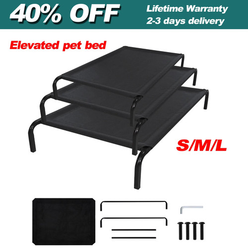 High raised dog bed - dog, elevated