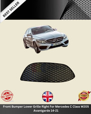 Front Bumper Lower Grille Right For Mercedes C Class W205 Avantgarde 14-21