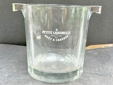 VINTAGE GLASS CHAMPAGNE ICE BUCKET PETITE LIQUORELLE MOET & CHANDON