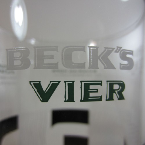 Beer glass becks vier - vier, tall