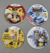 Wii U Bundle Mario Smash Bros 3 World Mario Maker Sonic Games *Disc Only*