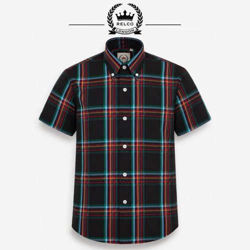 Relco black check - relco, short