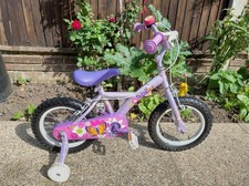 Apollo Petal Girls Bike - 4-7 years - Lilac colour with purple seat - Chainguard