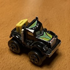 Vintage Road Champs Mini Monster Wheels Semi Truck Black Micro Machines 1987