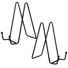 2Pack L Metal Stand Holder Iron Easel Display For Photo Book Display Plate Frame