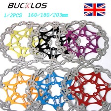 1/2pcs 160/180/203mm 6 Bolts Floating Disc Brakes Rotor MTB Mountain Bike Rotors