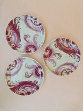 ROYAL WORCESTER LAURENCE LLEWELYN BOWEN GLAMOURFLARGE porcelain coasters x 3