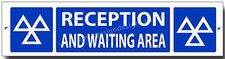 M.O.T RECEPTION AND WAITING AREA  METAL SIGN.MOT SIGNS,GARAGE,WORKSHOP.
