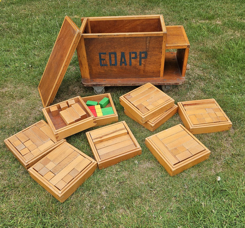 Vintage wooden ride train - vintage, on