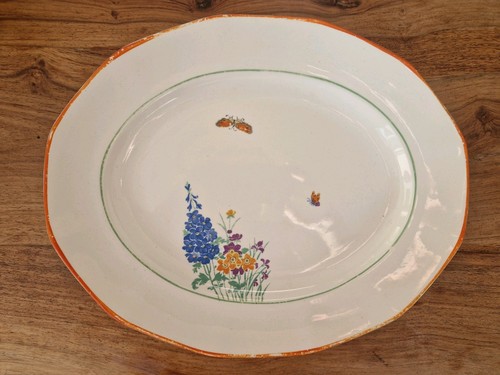 Art deco oval serving - art,