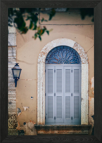 Old window with shutters - with, and