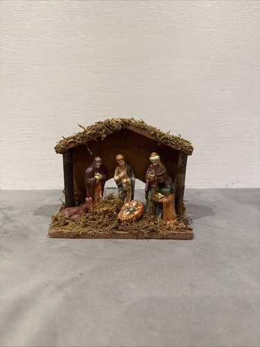 Vintage nativity manger scene - vintage,