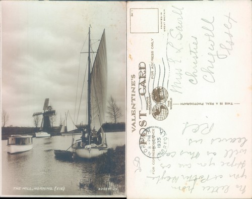 The mill horning with boats - mill,