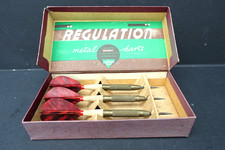 Vintage 'Regulation ' Darts, Brass with  Red Feather Flights
