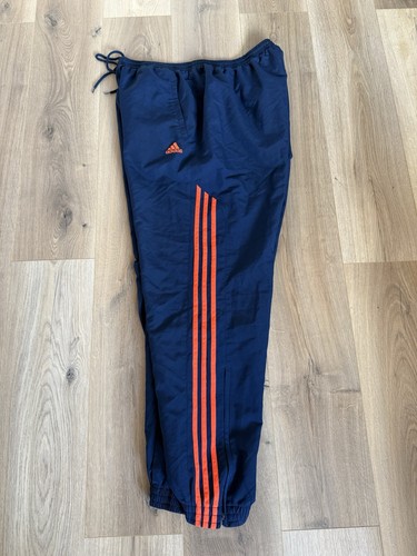 Adidas navy cuffed tracksuit - navy,