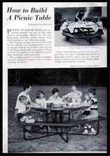 2 Picnic Table How-To build PLANS - Metal Hexagon or Wood Octagon