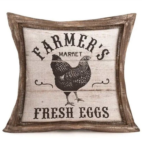 Farm chicken cushion cover - cover, 45