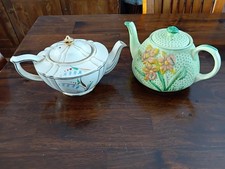Lingard Daffodil & Sadler Hand Painted Teapots