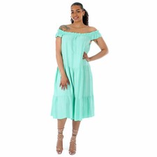 Bandeau Tiered Midi Maxi Dress