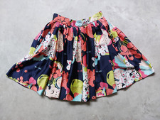H&M trend edition fruit patterned skater high waist short skirt size 6