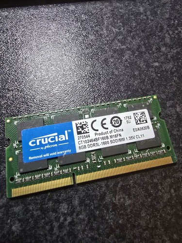 Crucial 8gb ddr3l 1600 - 1600, pc3l