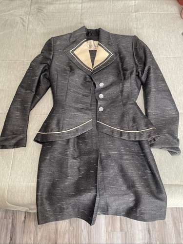 Vtg women 40s 50s gray - 50s, lilli